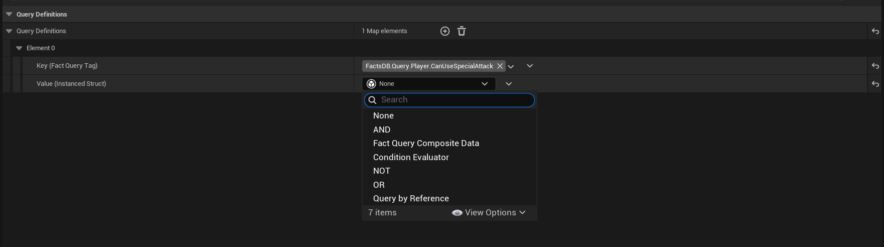 Setting up an AND block in the Query Definition asset