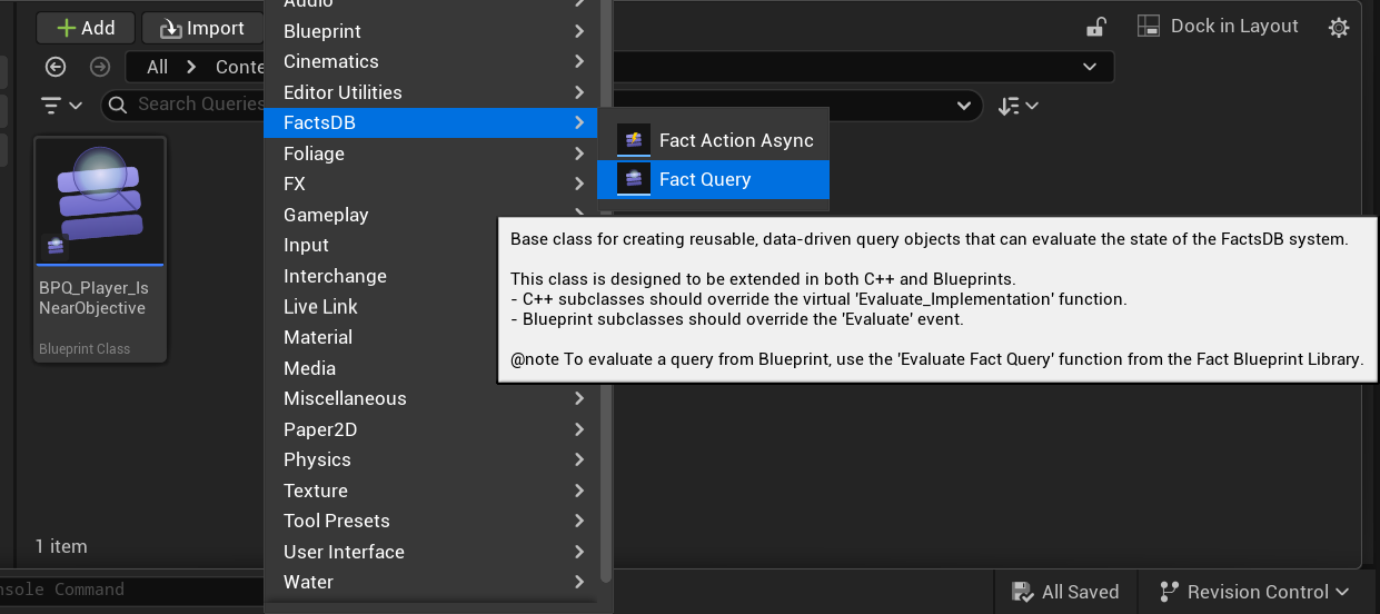 Creating a Blueprint Query