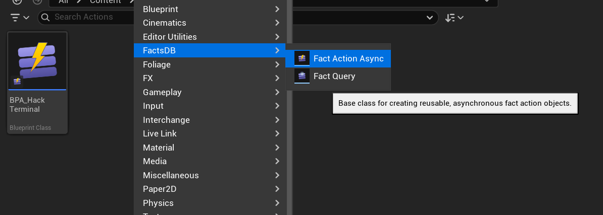 Creating the Action Blueprint